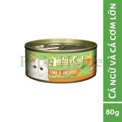 Pate Aatas thức ăn ướt mềm vị cá ngừ mix giúp bổ sung Vitamin cho mèo Singapore gói 80g