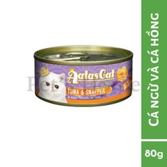 Pate Aatas thức ăn ướt mềm vị cá ngừ mix giúp bổ sung Vitamin cho mèo Singapore gói 80g