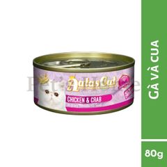 Pate Aatas thức ăn ướt mềm vị cá ngừ mix giúp bổ sung Vitamin cho mèo Singapore gói 80g