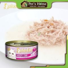 Pate Aatas thức ăn ướt mềm vị cá ngừ mix giúp bổ sung Vitamin cho mèo Singapore gói 80g