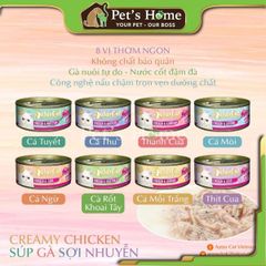 Pate Aatas thức ăn ướt mềm vị cá ngừ mix giúp bổ sung Vitamin cho mèo Singapore gói 80g