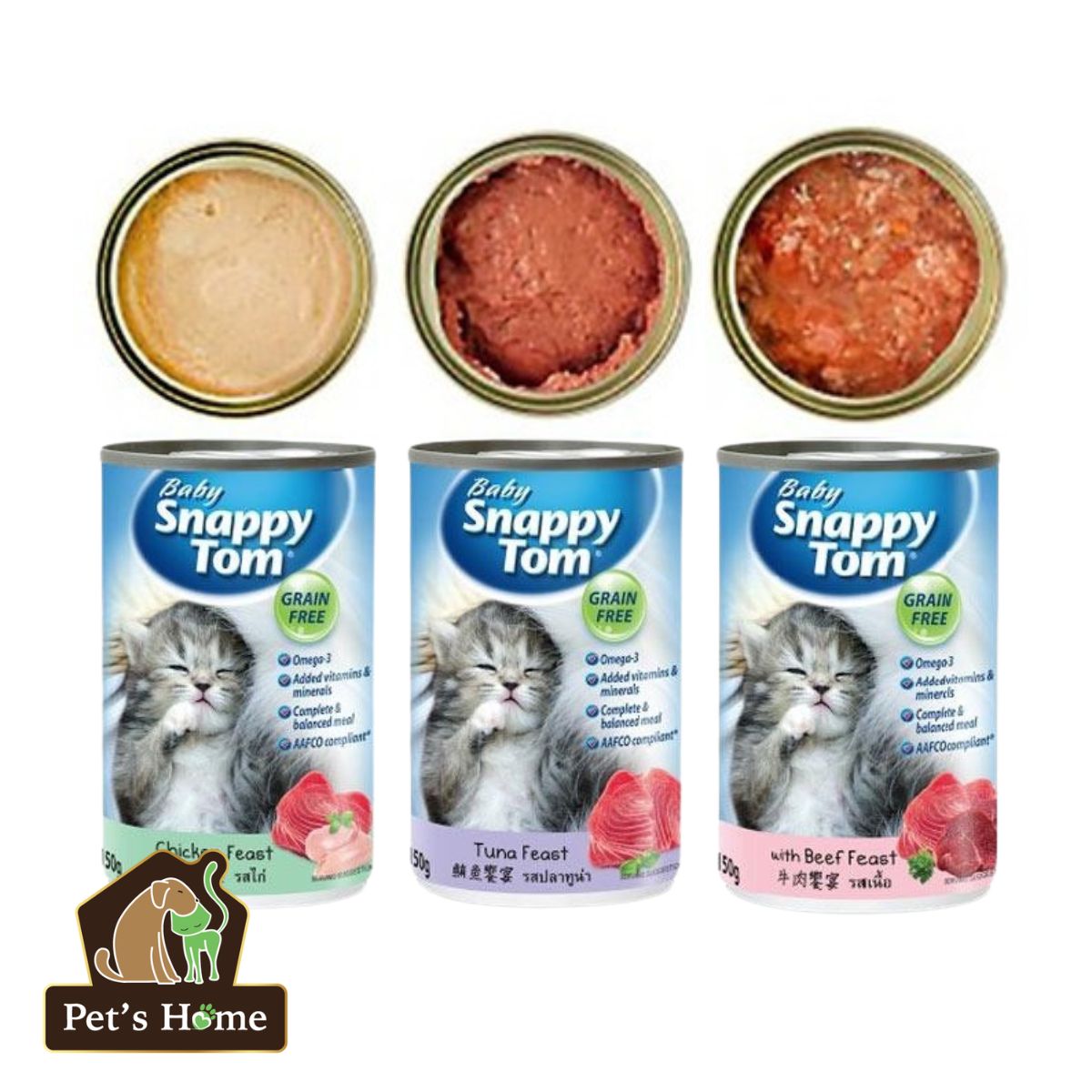 Pate Baby Snappy Tom cho meo con 150g Pet s Home