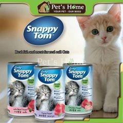 Pate Snappy Tom Baby thức ăn mềm ướt cho mèo sơ sinh Thái Lan lon 150g