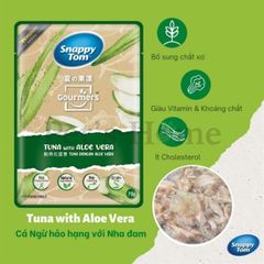 Pate Snappy Tom thức ăn ướt mềm cá ngừ mix trái cây bổ sung chất dinh dưỡng cho mèo Thái Lan gói 70g