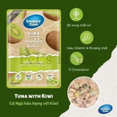 Pate Snappy Tom thức ăn ướt mềm cá ngừ mix trái cây bổ sung chất dinh dưỡng cho mèo Thái Lan gói 70g