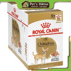 Pate Royal Canin thức ăn mềm ướt kích thích ăn uống, cung cấp Omega 3 cho giống chó Chihuahua Pháp gói 85g