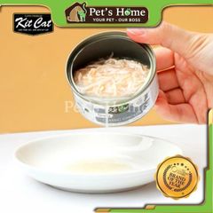 Pate Kit Cat Gravy thức ăn mềm ướt dạng thịt nấu sốt bổ sung Taurine cho mèo lon 70g