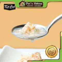 Pate Kit Cat Gravy thức ăn mềm ướt dạng thịt nấu sốt bổ sung Taurine cho mèo lon 70g