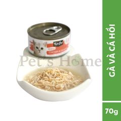 Pate Kit Cat Gravy thức ăn mềm ướt dạng thịt nấu sốt bổ sung Taurine cho mèo lon 70g