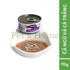 Pate Kit Cat Gravy thức ăn mềm ướt dạng thịt nấu sốt bổ sung Taurine cho mèo lon 70g