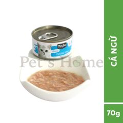 Pate Kit Cat Gravy thức ăn mềm ướt dạng thịt nấu sốt bổ sung Taurine cho mèo lon 70g