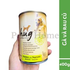 Pate Hug thức ăn mềm ướt cho chó vị cừu gà bò Thái Lan lon 400g