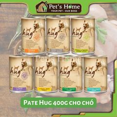 Pate Hug thức ăn mềm ướt cho chó vị cừu gà bò Thái Lan lon 400g