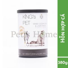 Pate King's Pet thức ăn ướt mềm giúp sáng mắt, ngăn ngừa sỏi thận cho chó mèo Việt Nam lon 380g
