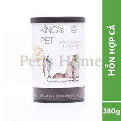 Pate King's Pet thức ăn mềm ướt cho chó mèo Việt Nam lon 380g