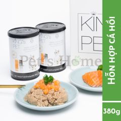 Pate King's Pet thức ăn ướt mềm giúp sáng mắt, ngăn ngừa sỏi thận cho chó mèo Việt Nam lon 380g