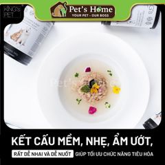 Pate King's Pet thức ăn ướt mềm giúp sáng mắt, ngăn ngừa sỏi thận cho chó mèo Việt Nam lon 380g