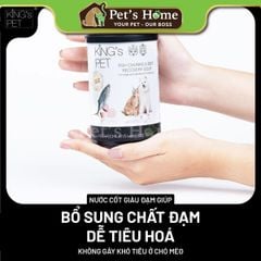 Pate King's Pet thức ăn ướt mềm giúp sáng mắt, ngăn ngừa sỏi thận cho chó mèo Việt Nam lon 380g