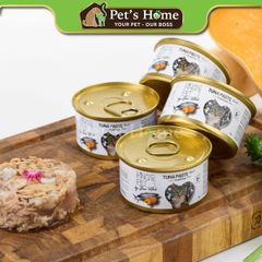 Pate King's Pet by Bao Anh thức ăn ướt mềm không chứa chất bảo quản cho mèo nội địa lon 80g