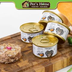 Pate King's Pet by Bao Anh thức ăn ướt mềm không chứa chất bảo quản cho mèo nội địa lon 80g