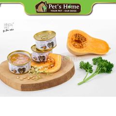 Pate King's Pet by Bao Anh thức ăn ướt mềm không chứa chất bảo quản cho mèo nội địa lon 80g