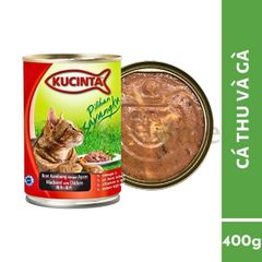 Pate Kucinta thức ăn mềm ướt giàu Protein, Omega 3, Vitamin cho mèo Malaysia lon 400g