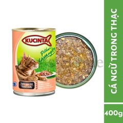 Pate Kucinta thức ăn mềm ướt giàu Protein, Omega 3, Vitamin cho mèo Malaysia lon 400g