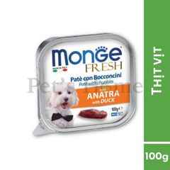 Pate Monge Fresh cho chó nhiều vị khay 100g