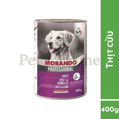 Pate Morando Professional thức ăn mềm ướt chứa sữa ong chúa chống oxi hoá cho chó Ý lon 400g