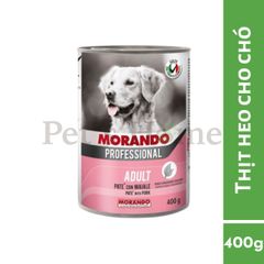 Pate Morando Professional thức ăn mềm ướt chứa sữa ong chúa chống oxi hoá cho chó Ý lon 400g