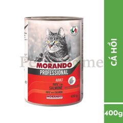 Pate Morando Professional thức ăn mềm ướt hỗ trợ tiêu hoá cho mèo Ý lon 400g