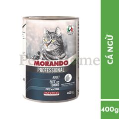 Pate Morando Professional thức ăn mềm ướt hỗ trợ tiêu hoá cho mèo Ý lon 400g