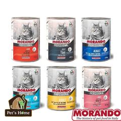 Pate Morando Professional thức ăn mềm ướt hỗ trợ tiêu hoá cho mèo Ý lon 400g