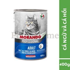 Pate Morando Professional thức ăn mềm ướt hỗ trợ tiêu hoá cho mèo Ý lon 400g