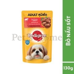 Pate Pedigree thức ăn mềm ướt cho chó con, chó lớn Thái Lan gói 130g