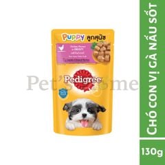 Pate Pedigree thức ăn mềm ướt bổ sung chất dinh dưỡng cho chó con, chó lớn Thái Lan gói 130g