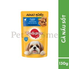 Pate Pedigree thức ăn mềm ướt cho chó con, chó lớn Thái Lan gói 130g