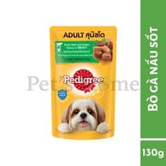 Pate Pedigree thức ăn mềm ướt cho chó con, chó lớn Thái Lan gói 130g