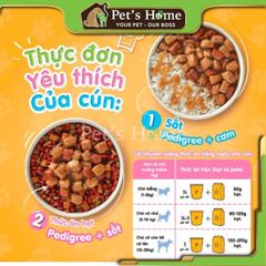 Pate Pedigree thức ăn mềm ướt cho chó con, chó lớn Thái Lan gói 130g