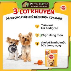 Pate Pedigree thức ăn mềm ướt cho chó con, chó lớn Thái Lan gói 130g