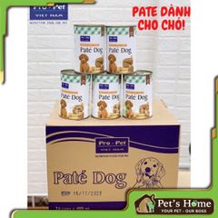 Pate Pro Pet thức ăn mềm ướt cho chó nội địa lon 400g