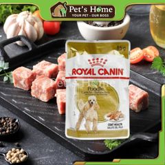 Pate Royal Canin Poodle thức ăn ướt cho giống chó Poodle trên 10 tháng tuổi Pháp gói 85g