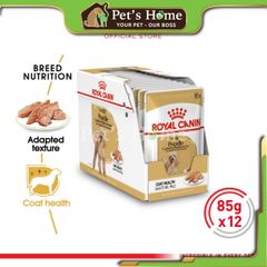 Pate Royal Canin Poodle thức ăn ướt cho giống chó Poodle trên 10 tháng tuổi Pháp gói 85g