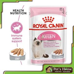 Pate Royal Canin Kitten Instinctive thức ăn ướt mềm tăng cường hệ miễn dịch cho mèo con Pháp gói 85g