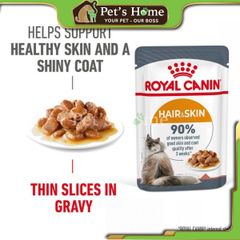 Pate Royal Canin Intense Beauty Jelly thức ăn ướt mềm giúp dưỡng da và lông cho mèo Pháp gói 85g