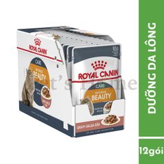 Pate Royal Canin Intense Beauty Jelly thức ăn ướt mềm giúp dưỡng da và lông cho mèo Pháp gói 85g