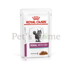Pate Royal Canin Renal with Fish Feline thức ăn ướt hỗ trợ chức năng thận cho mèo bệnh thận gói 85g