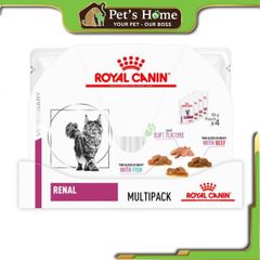 Pate Royal Canin Renal with Fish Feline thức ăn ướt hỗ trợ chức năng thận cho mèo bệnh thận gói 85g