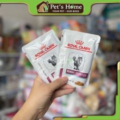 Pate Royal Canin Renal with Fish Feline thức ăn ướt hỗ trợ chức năng thận cho mèo bệnh thận gói 85g