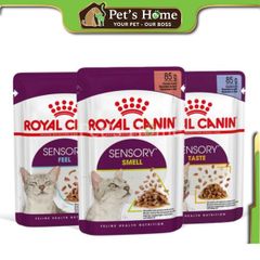 Pate Royal Canin Sensory Feline thức ăn ướt mềm kích thích ăn uống cho mèo biếng ăn Pháp gói 85g